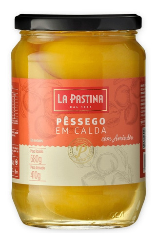 Imagem 1 de 1 de Pessego Grego La Pastina C/ Amendoa 410g