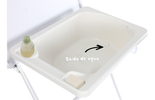 Banheira Suporte E Trocador Dino Bebê Infantil Resistente