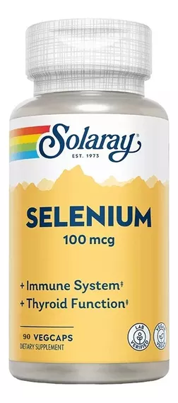 Selenium Solaray Selenio 90 Tabs 100 Mcg Fresh Vitamins