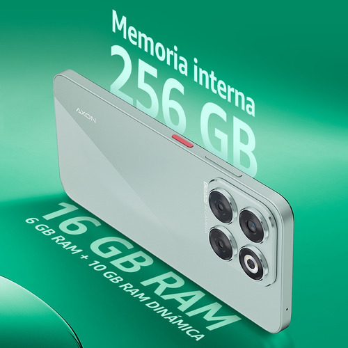 Zte Smartphone Axon 70 Verde 6.7 120hz, Cámara 108mp Y 256gb+16gb Ram(6gb+10gb Dimámica), Batería 5000mah Carga Rápida, Android 14 Verde