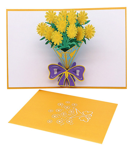 Tarjeta De Felicitación De Papel Creativa Bd 3d Para El Día