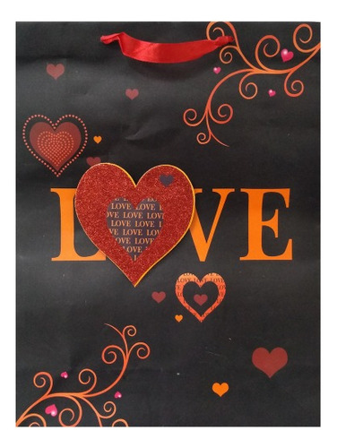 Bolsa Regalo - Love Corazones *7 Unidades