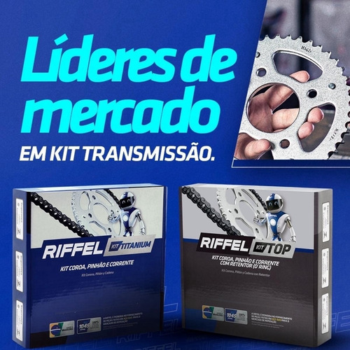 Kit Relação Ys 250 Fazer 2006 A 2017 Top Com Retentor Riffel