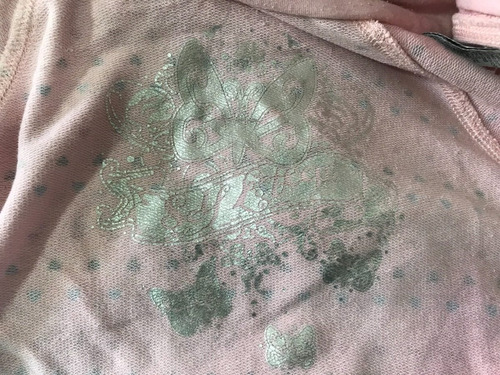 Sudadera Para Mujer Dama Corazones Escote En V Rosa Casual S (Usado)