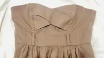Comprar Vestido Café Claro Mujer Strapless Lob