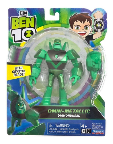 Ben 10 Figura Omni - Metallic Diamonhead Original