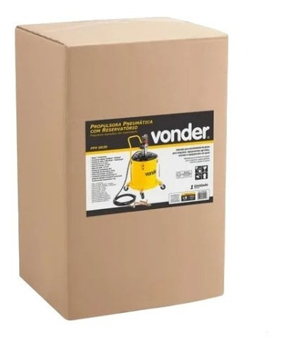 Propulsora Pneumática Para Graxa 30kg Com Rodas - Vonder