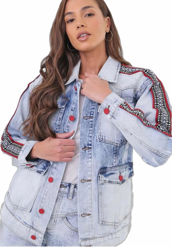 Chaqueta Nueva Desigual M Desteñida Jeans