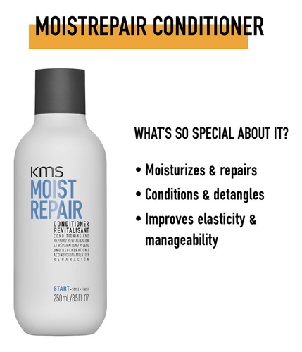Acondicionador Kms Moistrepair Hidratante 250 Ml Para Todo E