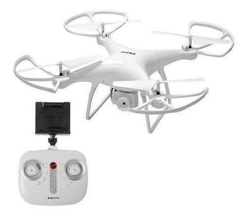 Mini drone FQ777 FQ33 com câmera SD branco 1 bateria