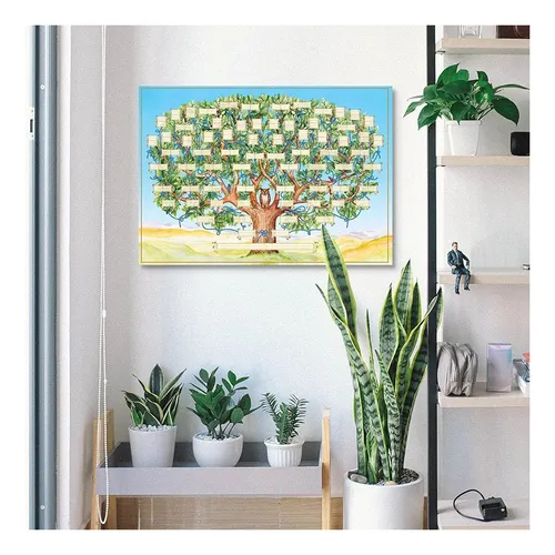 Póster Genealógico De Árbol Genealógico, En Blanco, Rellenab