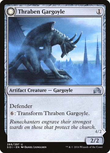 Carta Magic Thraben Gargoyle Shadow Over Innistrad Mtg