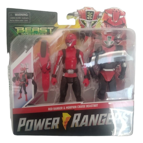 Ranger Rojo Y Morphing Cruise Beastbot Power Rangers Hasbro