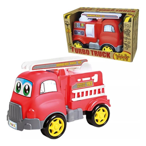 Caminhão Turbo Truck Bombeiro Maral - 4120 Cor Vermelho