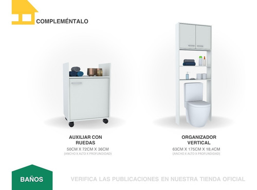 Imagen 7 de 9 de Mueble Casa Lista® Baños - Estantería Aérea 010