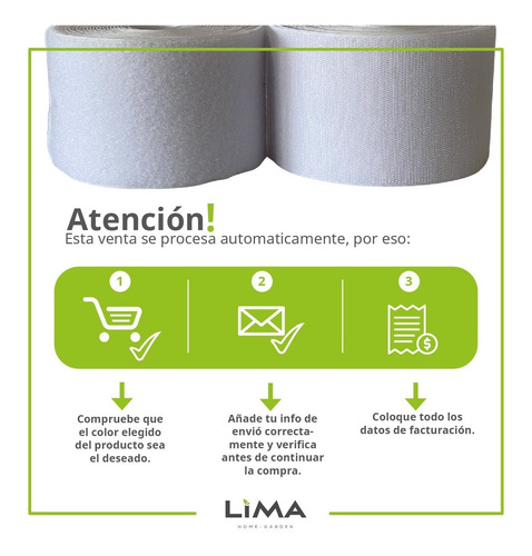 Imagen 5 de 7 de Abrojo 100 Mm / 10 Cm Ancho Rollo De 10 Mts 70% Polyester