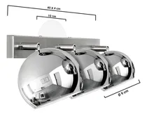 Comprar Lampara Aplique Techo Pared Gioluce TINI-GAP-3 Luces Luces Bocha Cromo