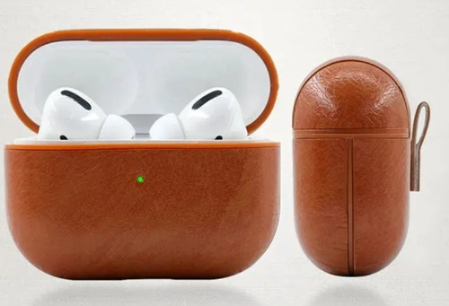 Case Capa Capinha Couro Compatível Com AirPods