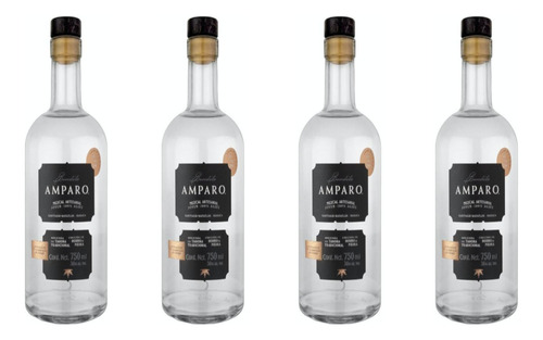 Pack De 4 Mezcal Bendito Amparo Joven Espadin 750 Ml