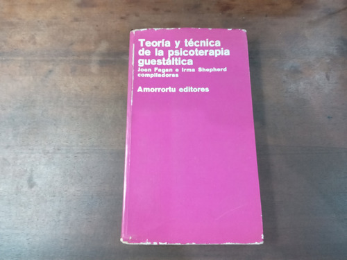 Libro Teorìa Y Tècnica De La Psicotertapia Guestàltica