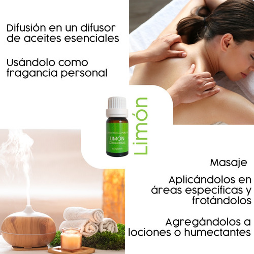 Imagen 3 de 7 de Aceite Esencial Limón 10 Ml Aceites Esenciales