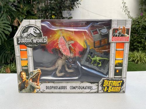 Dilophosaurus Compsognathus Destruct A Saurus Jurassic World (Usado)