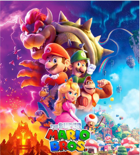 Fondo De Mario Bros Peach Bowser Fiesta Cumpleaños