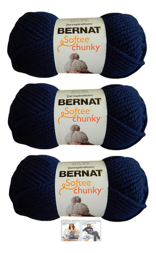 Paquete De Lana Softee Chunky Súper Grueso Número 6, ...