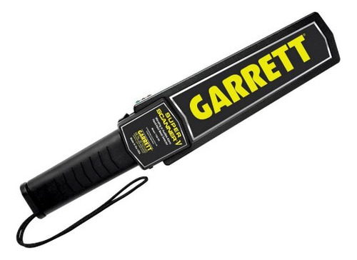 Detector de segurança Garrett Super Scanner V com carregador, cor preta