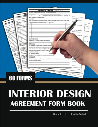 Libro: Interior Design Agreement Form Book (60): Space Decor