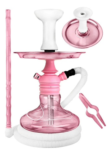 Narguile Completo Kit Hookah Monster Barato Rose Rosa Bebê