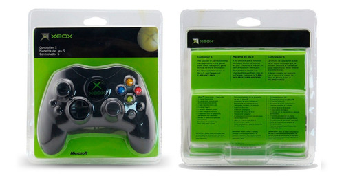 Control Xbox Clasico Alambrico Consola Xbox 2 Ranuras