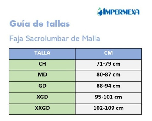 Imagen 3 de 3 de Faja Sacro-lumbar De Malla Ventilada