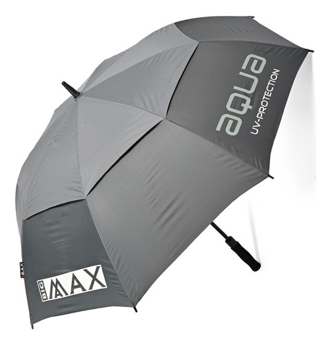 Paraguas Golf Big Max Automatico Uv50 Doble Techo Color Gris Oscuro/negro