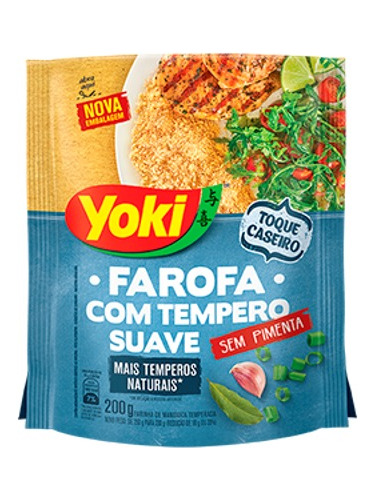 Farofa Con Condimento Suave Yoki 200g