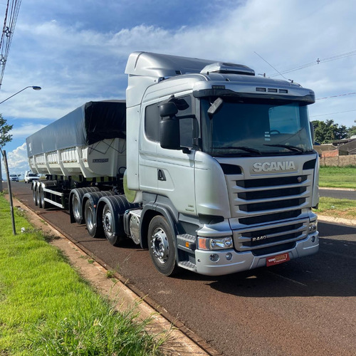 Conjunto Scania R440 8x2 Com Ls 3 Eixo Basculante Facchini