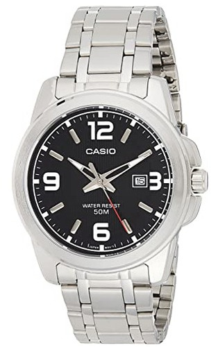 Reloj De Cuarzo Casio Mtp1314d-1av Plateado De Acero Inoxida