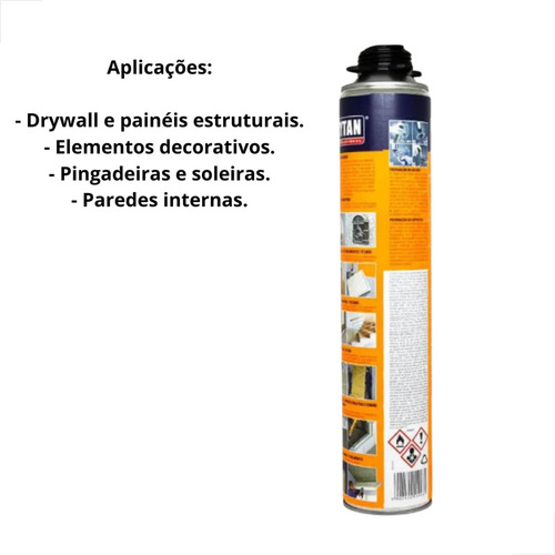 Kit Espuma Adesiva 60 Segundos Com Aplic30 E Limpador