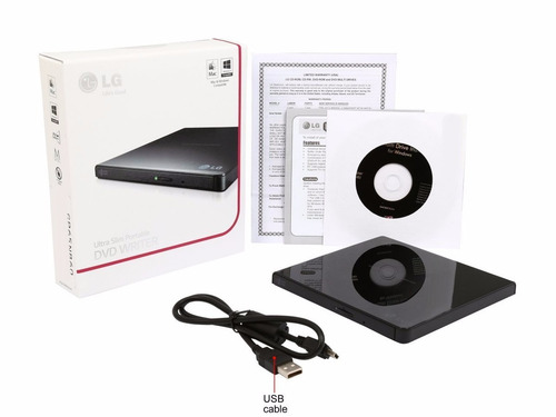 Grabadora Dvd Externa LG Slim Usb 8x - Factura A / B