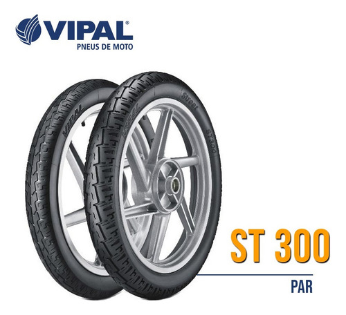 Par Pneu 2.75-18 42p+100/90-18 56s St300 Tt Vipal Titan Fan
