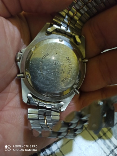 Relógio Technos Skydiver Masculino Prata Parado Defeito