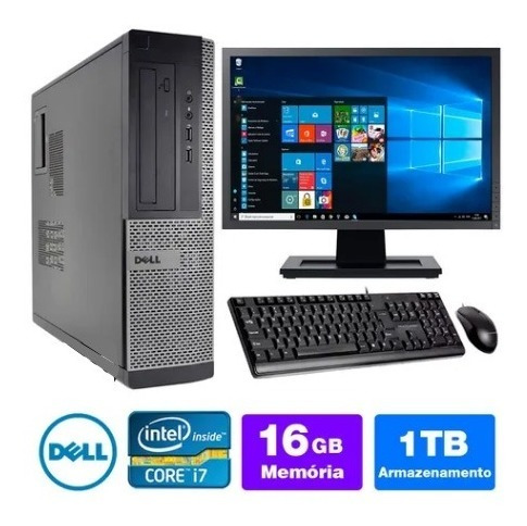 Computador Barato Dell Optiplex Int I7 2g 16gb 1tb Mon19w