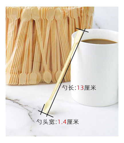 500pz Cucharas Desechables Para Café - Plástico Premium
