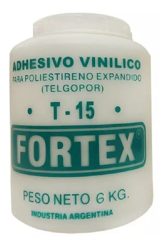Cola Vinilica Telgopor Fortex T 15 No Inflamable