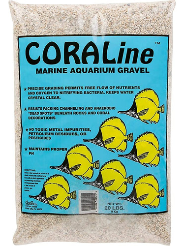 Coraline Grava Para Acuario Marino 9 Kg Caribsea