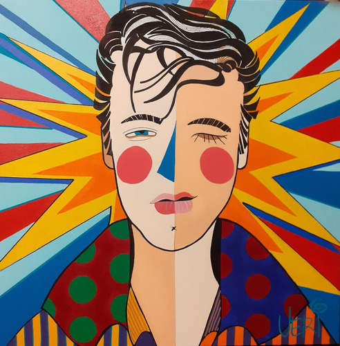 Imagem 1 de 1 de Quadro Acrílico Sobre Tela 60x60- Artista Pl. Veridiana