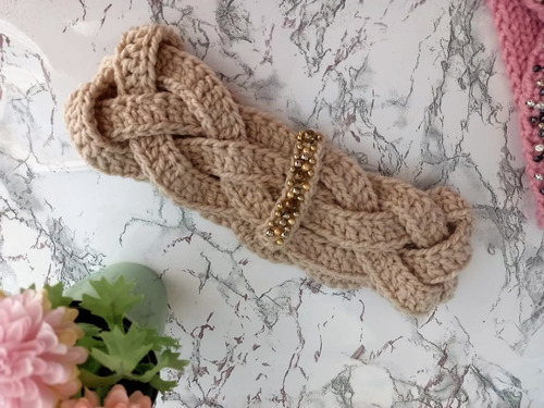 Banda Para Cabeza Cabello Tejida A Mano Artesanal Amigurumi