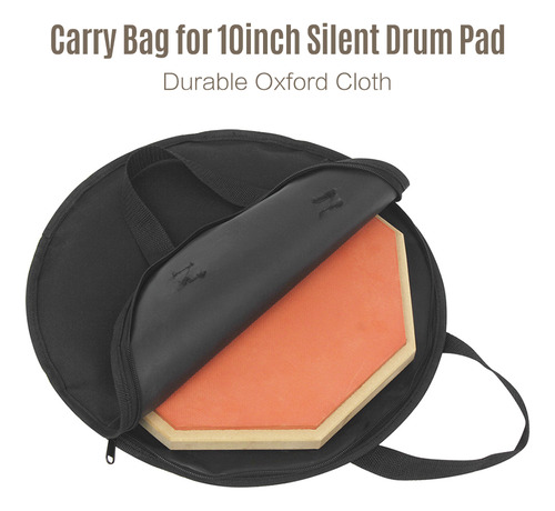 Bolsa De Batería Tonta De 10 Pulgadas, Silent Pad Carry, Sop