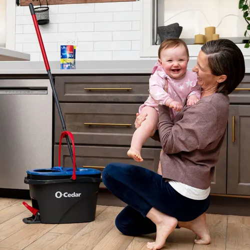 El Sistema Mop & Bucket System O-cedar Rinseclean Spin Elimi