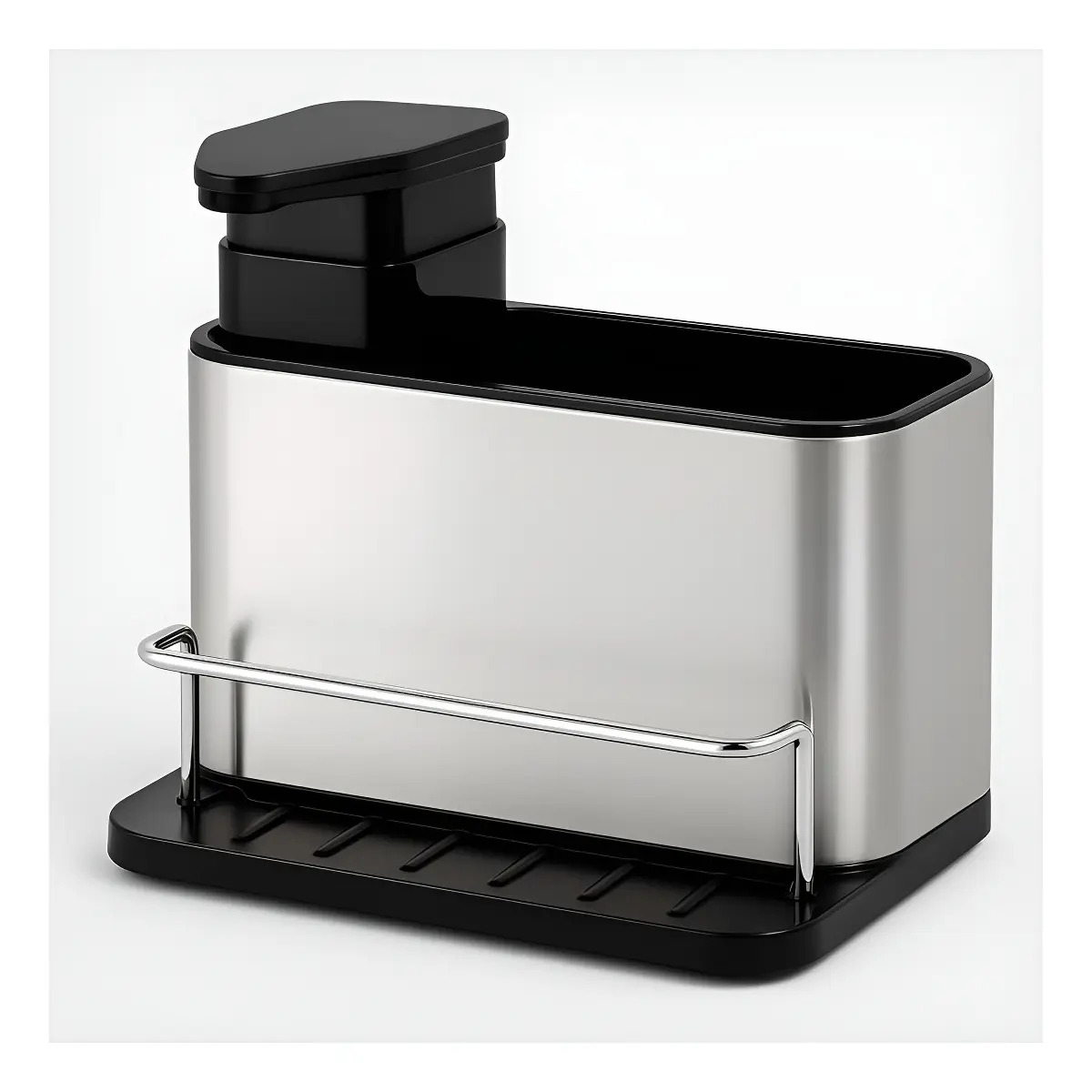 Dispenser Detergente Organizador Acero Esponja Cocina